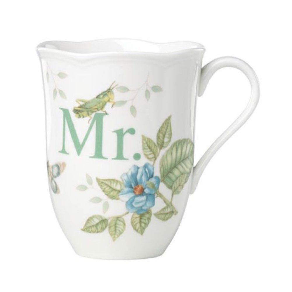 🔴 FINAL MARK ⬇️ new Lenox Butterfly Meadow 12 fl oz Porcelain Coffee Mug